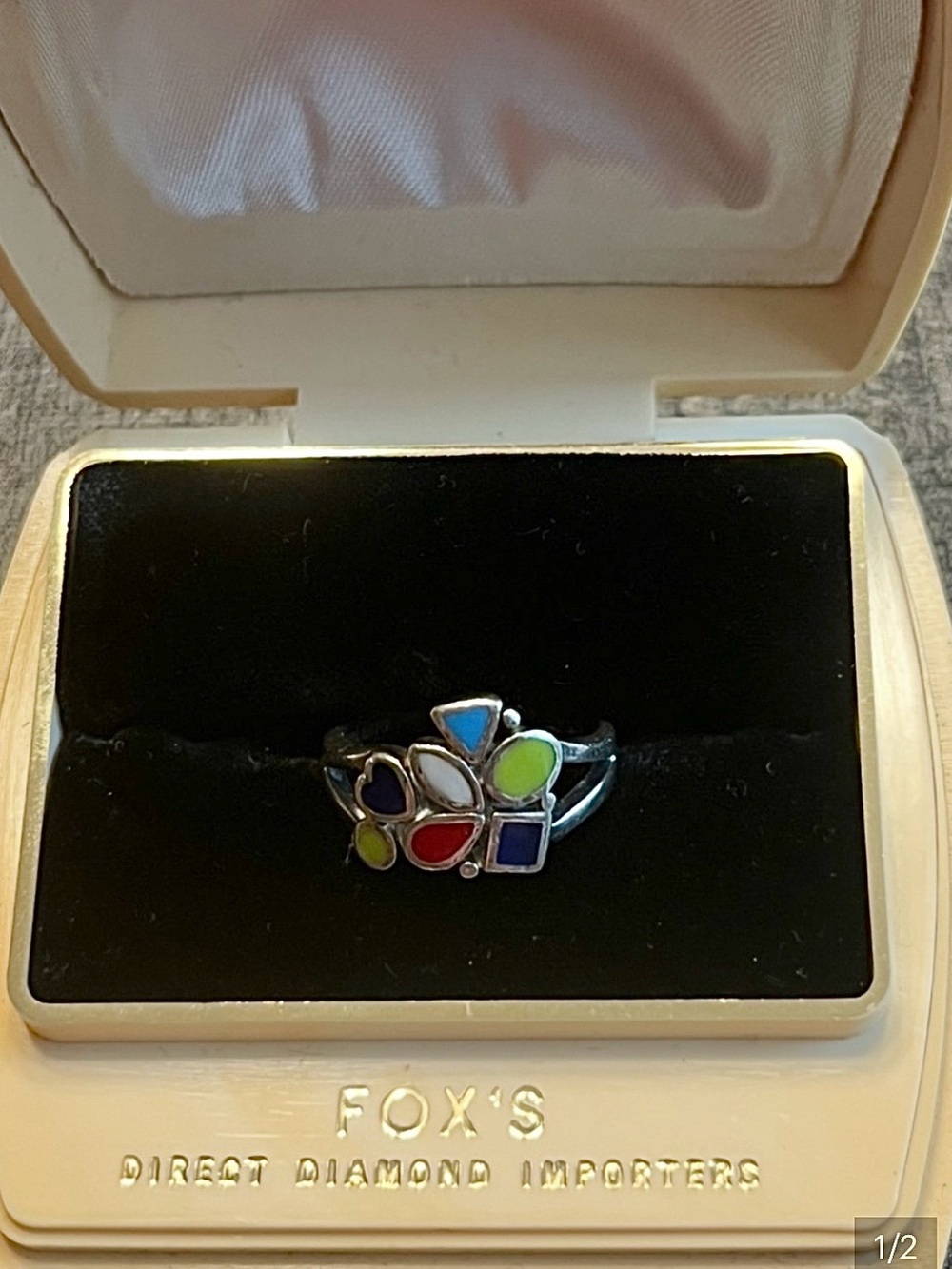 925 inlay size 8 ring